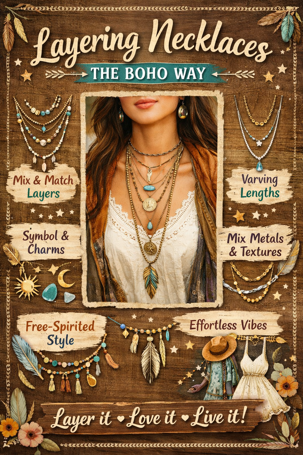 Layering Necklaces: The Boho Way