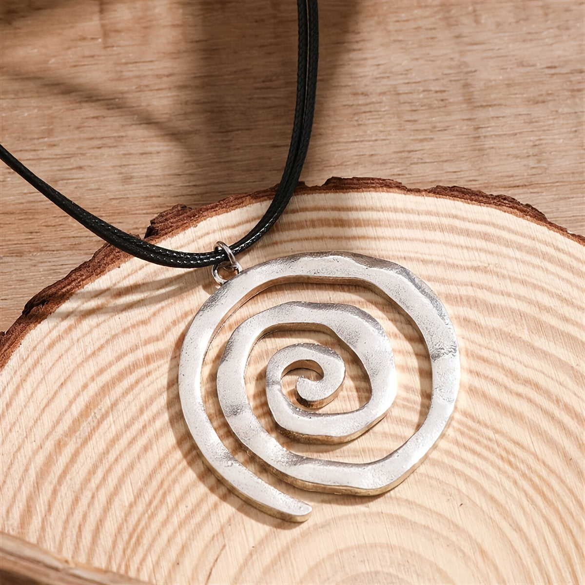 Bohemian Spiral Pendant Necklace