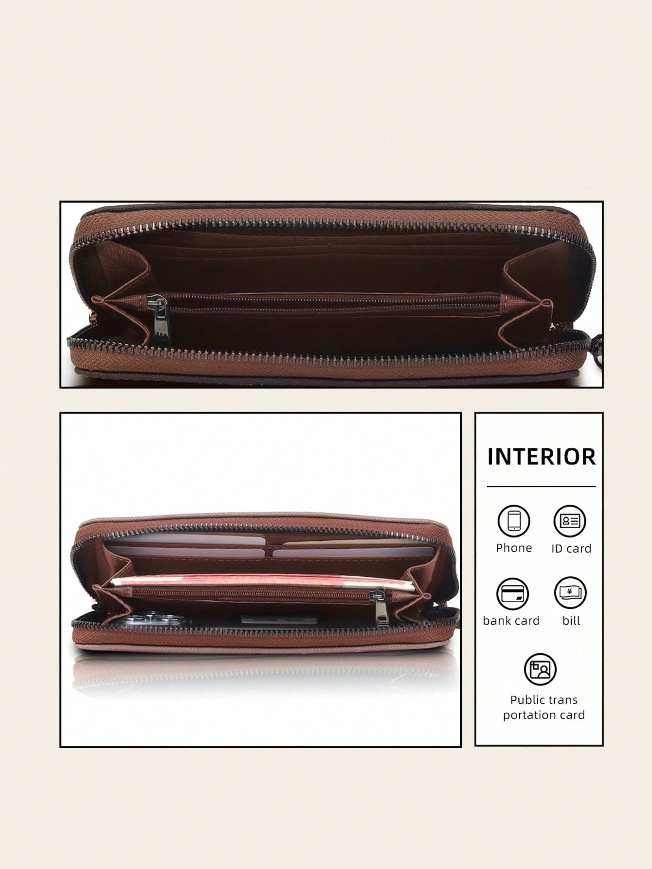 RFID Beige Women’s Vintage Bohemian Wallet