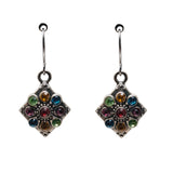 Multi-Gem Drop Earrings