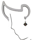 Multi-Gem Drop Earrings