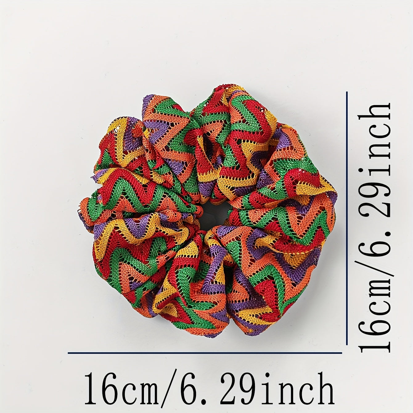 Extra Large Breathable Crochet Scrunchie – Summer Hair Tie for Women