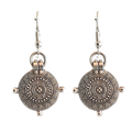Boho Tribal Medallion Dangle Earrings