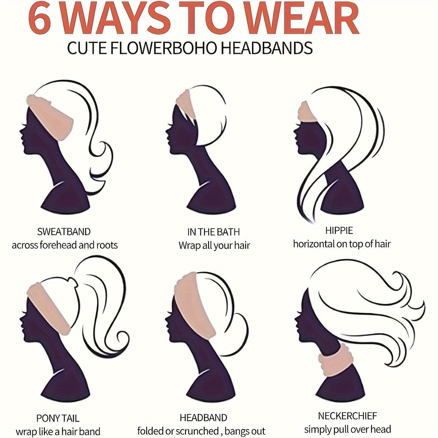 Vintage Colourful floral twisted headband with elastic turban design.