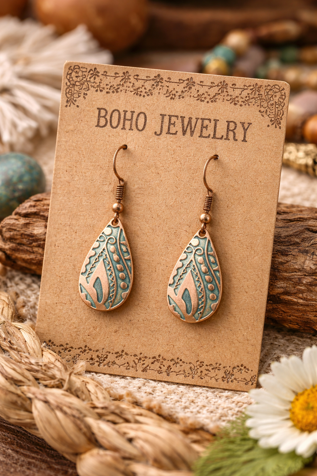 Boho-Chic Vintage Dangle Earrings