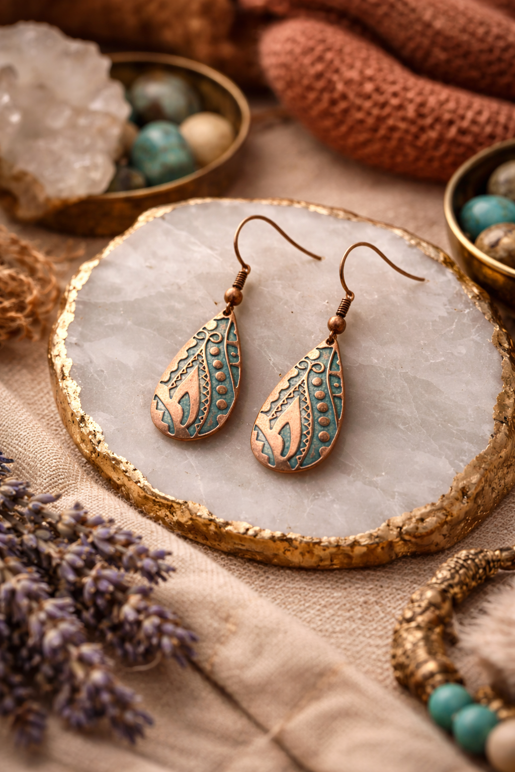 Boho-Chic Vintage Dangle Earrings