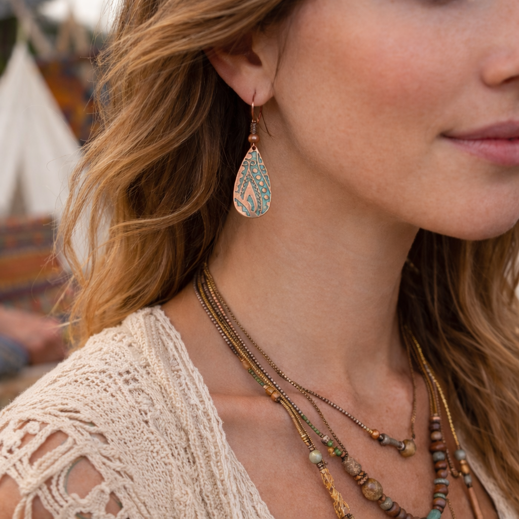 Boho-Chic Vintage Dangle Earrings