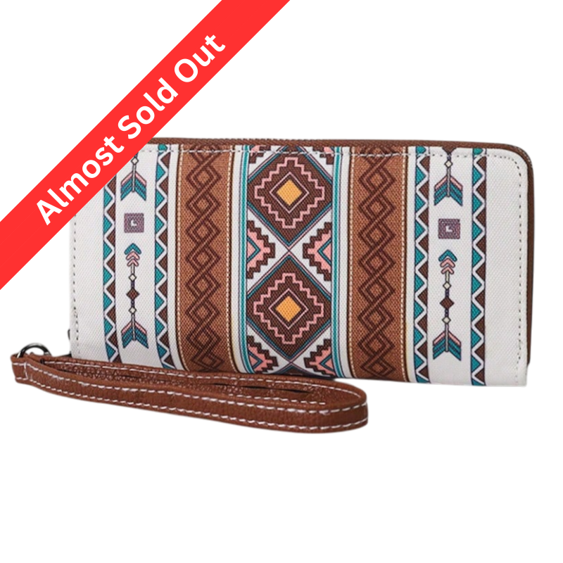 RFID Beige Women’s Vintage Bohemian Wallet