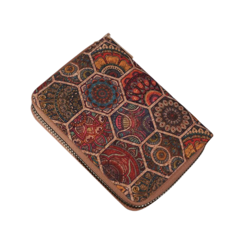 Vintage Floral Coin & Card Holder for Women