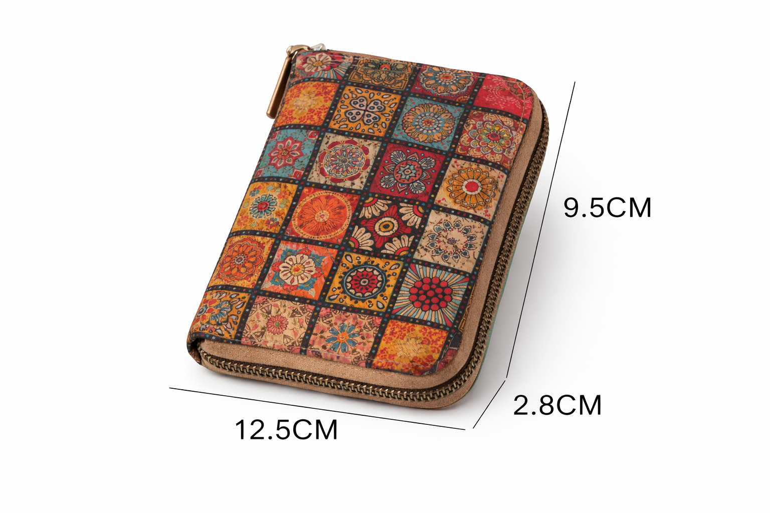 Bohemian Patchwork Cork Coin Purse