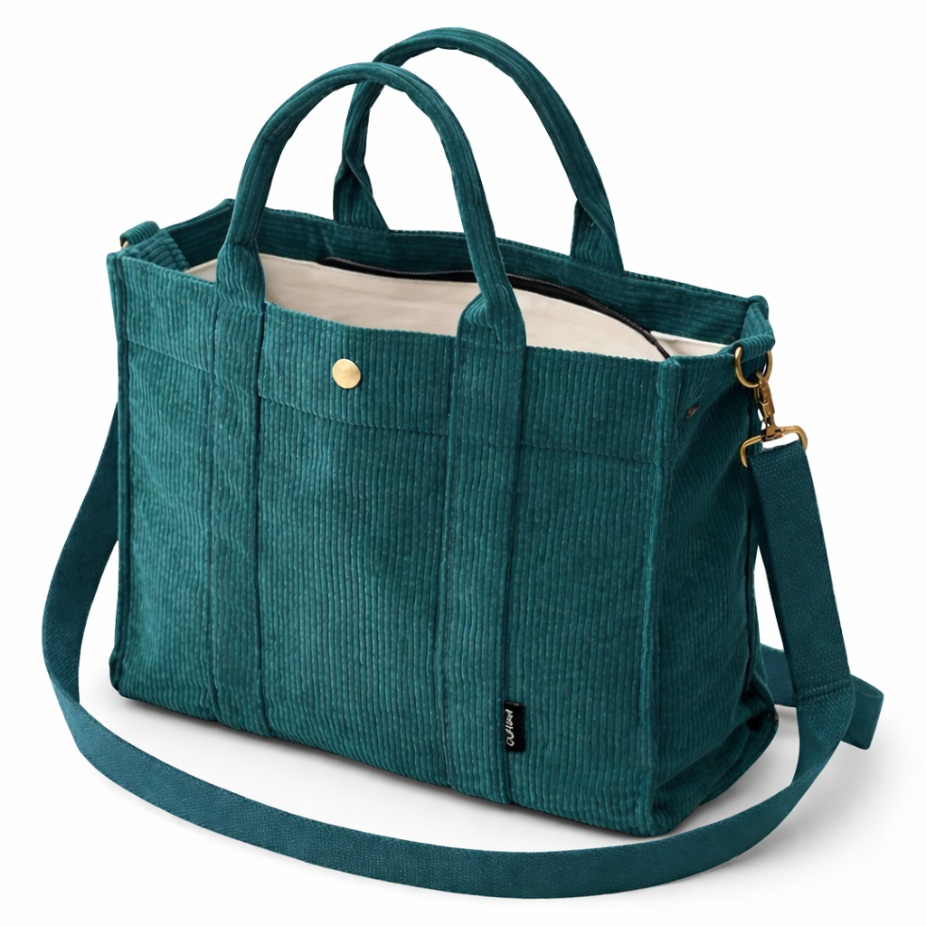 Original Autumn & Winter Thick Corduroy Tote Bag for Daily Use and Casual Styling