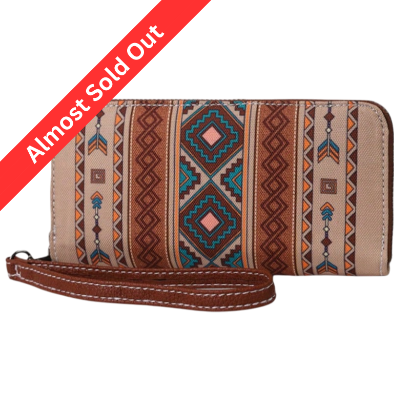 RFID Khaki Women’s Vintage Bohemian Wallet