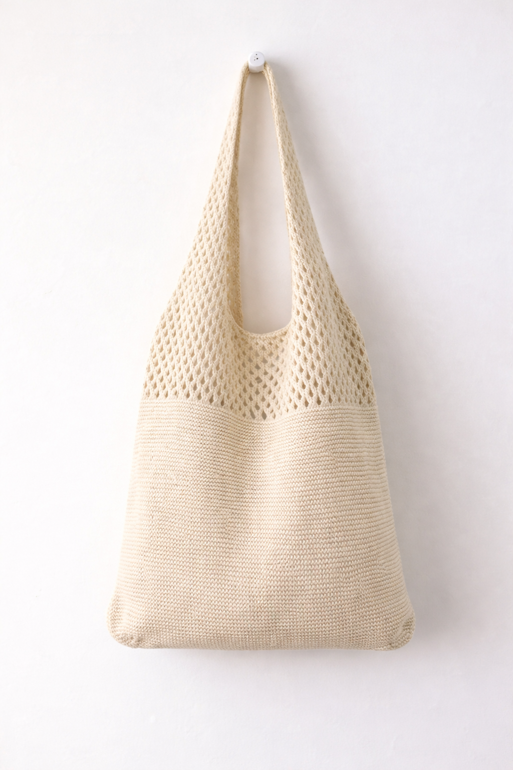 Women’s Bohemian Handbag – Knitted Floral Nylon Shoulder Bag for Everyday Casual Style