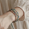 Vintage Bohemian Style Colourful Beaded Bracelet – Handmade Multi-Layer Ethnic Jewellery