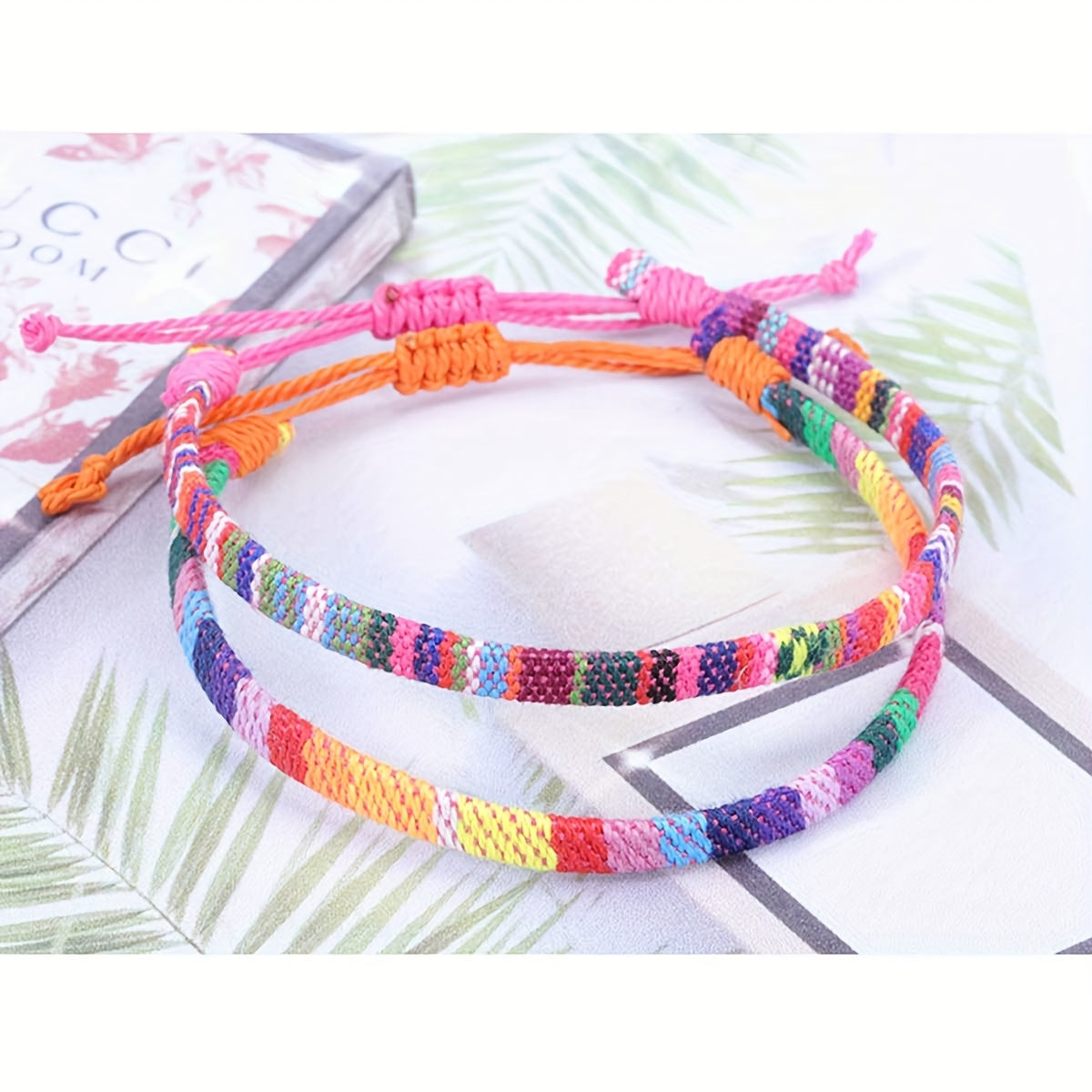 Bohemian Hand-Woven Anklet Set – 8pcs Adjustable Vintage Ethnic Ankle Bracelets