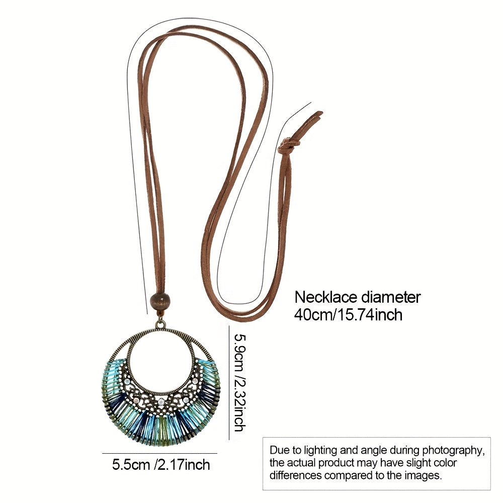 Vintage Bohemian Statement Pendant Necklace