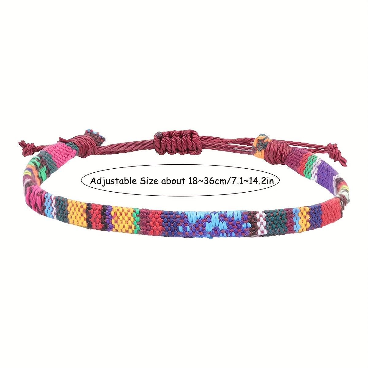 Bohemian Hand-Woven Anklet Set – 8pcs Adjustable Vintage Ethnic Ankle Bracelets