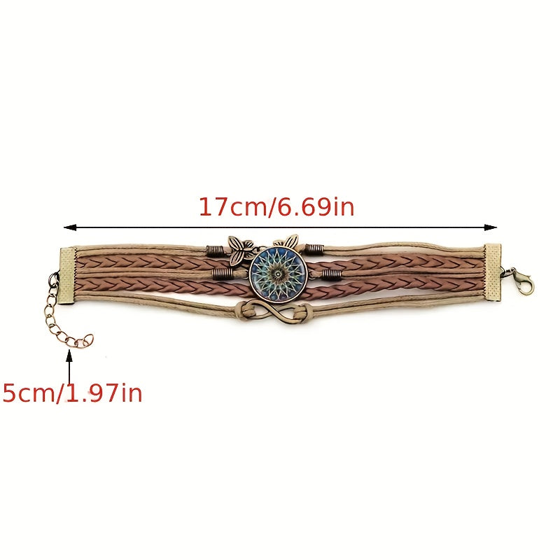 Vintage Mandala Bracelet – Multilayer Gemstone Boho Jewellery