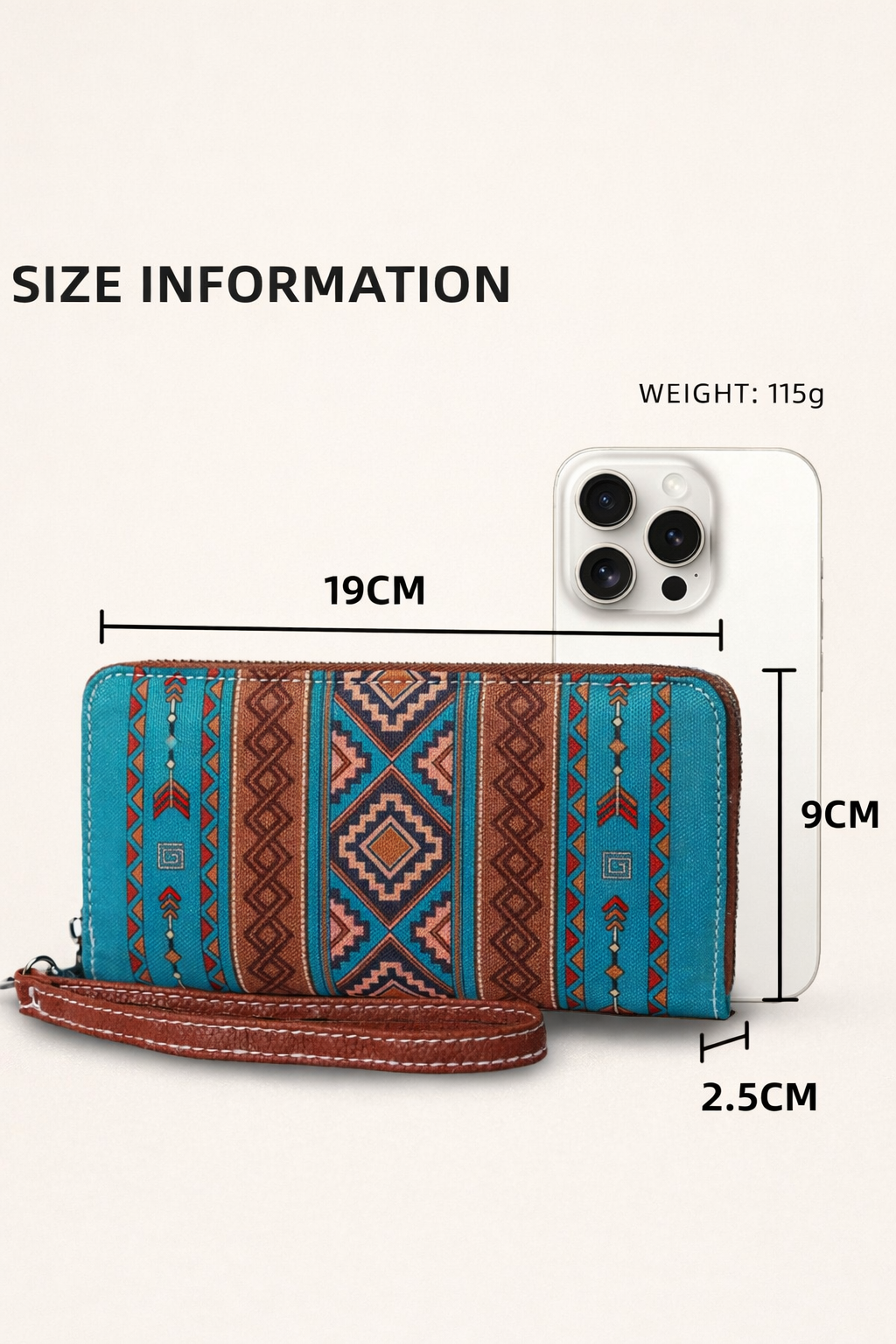 RFID Teal Women’s Vintage Bohemian Wallet