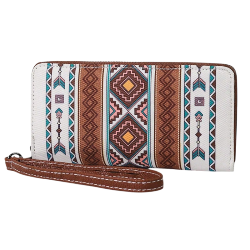 RFID Beige Women’s Vintage Bohemian Wallet