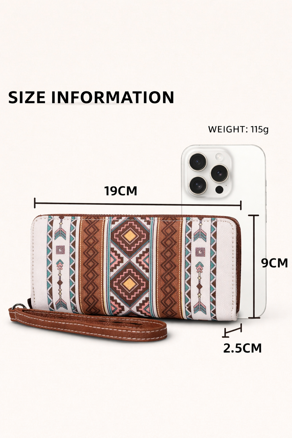 RFID Beige Women’s Vintage Bohemian Wallet