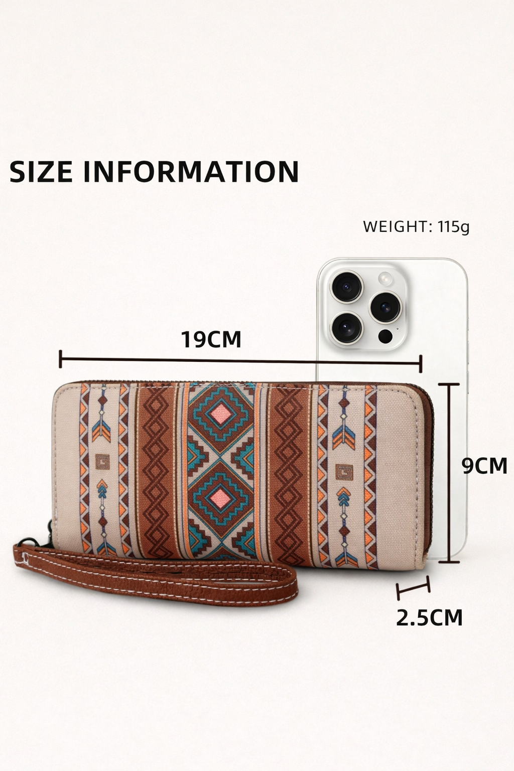 RFID Khaki Women’s Vintage Bohemian Wallet