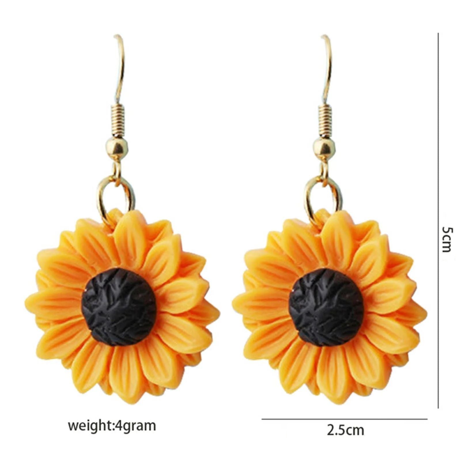 Sunflower Dangle Earrings