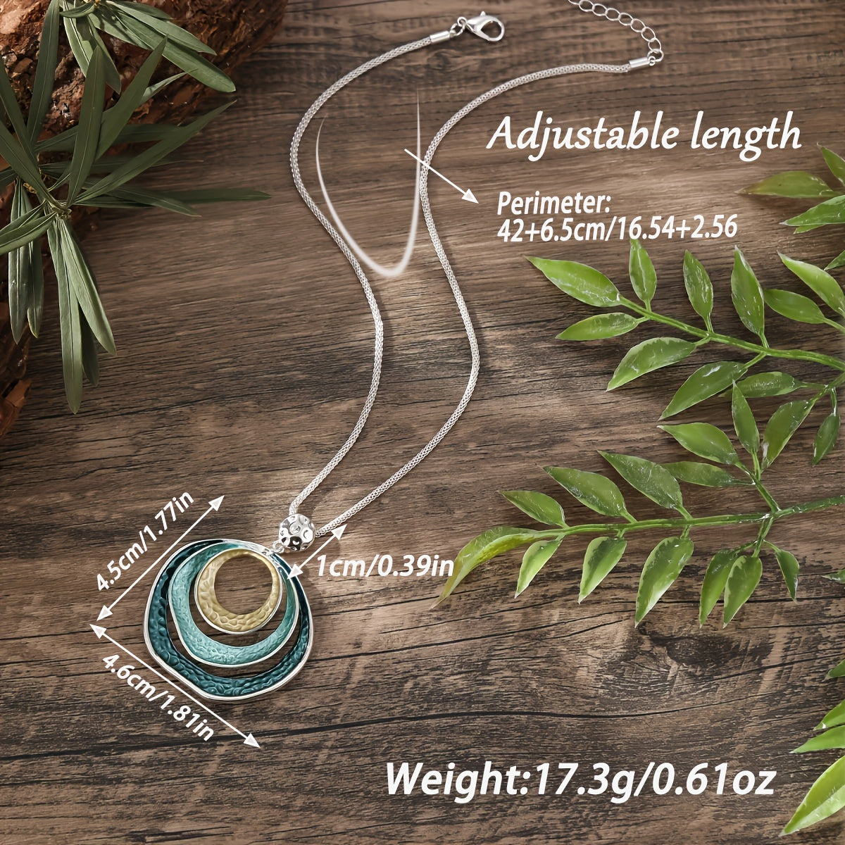 Bohemian Macaroon Enamel Geometric Pendant Necklace – Stylish, Modern & Versatile