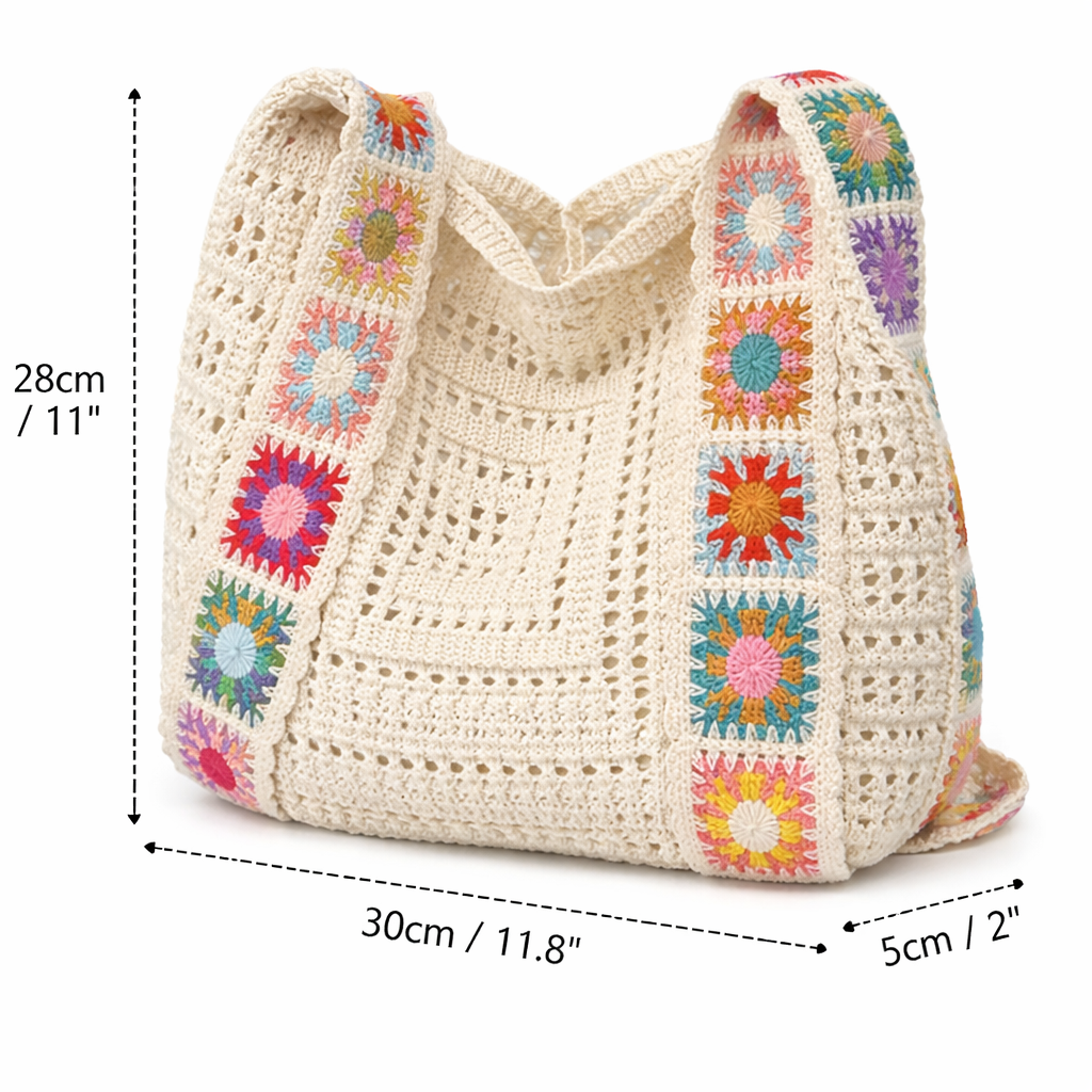 Bohemian Soft Knitted One-Shoulder Crossbody Bag