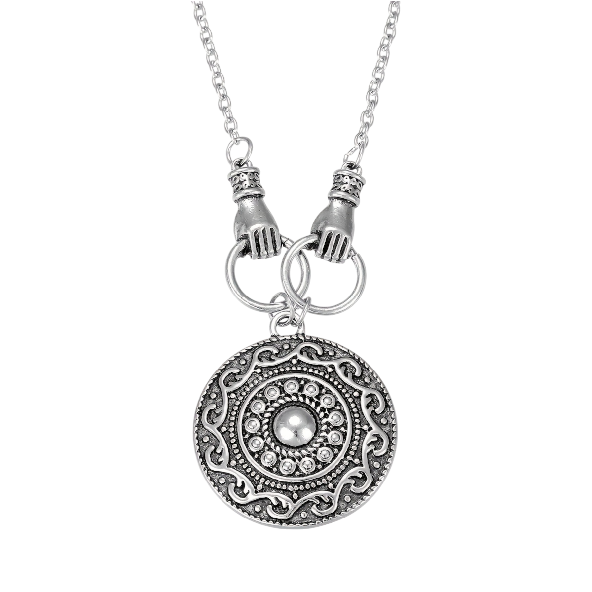 Vintage Bohemian Ethnic Totem Pendant Necklace