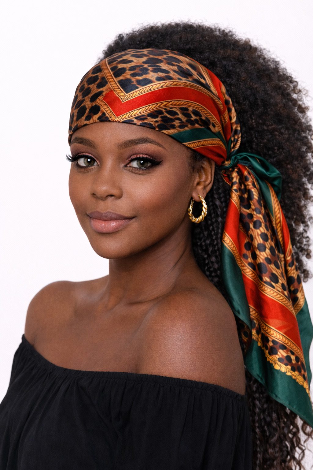 Boho Chic Leopard Print Scarf