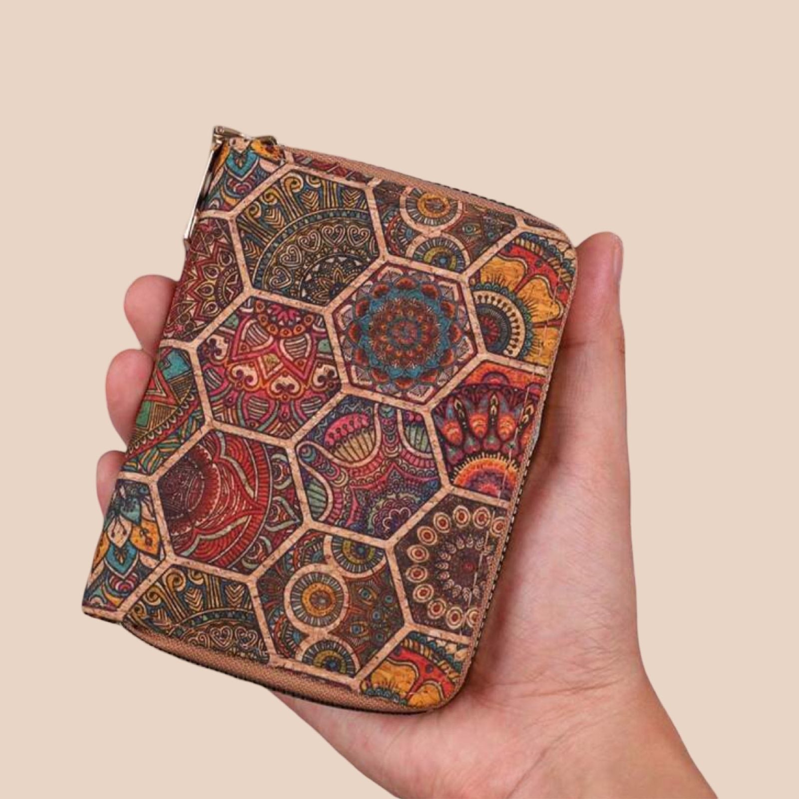 Vintage Floral Coin & Card Holder for Women