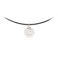 Small Bohemian Spiral Pendant Necklace